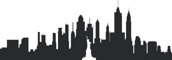 new york cityscape wall decal stickersstickers